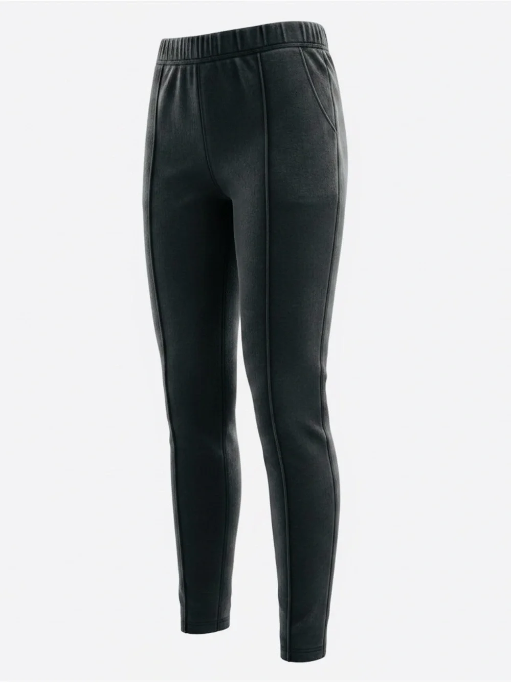 The Children’s Place Black Seam-Detail Girl’s Leggings - Youth Size 10, New